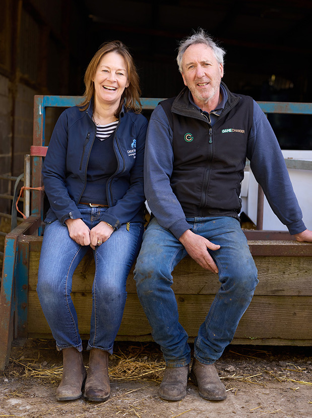 Helen and Alex Rawlings, owners of Great Ashley Farm